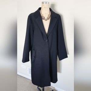H&M Notched collar black coat